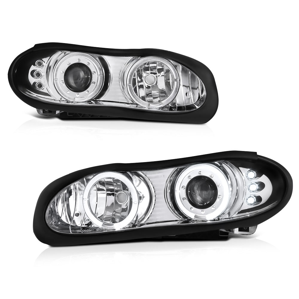 Sterling Chrome Projector Headlights - Vipmotoz