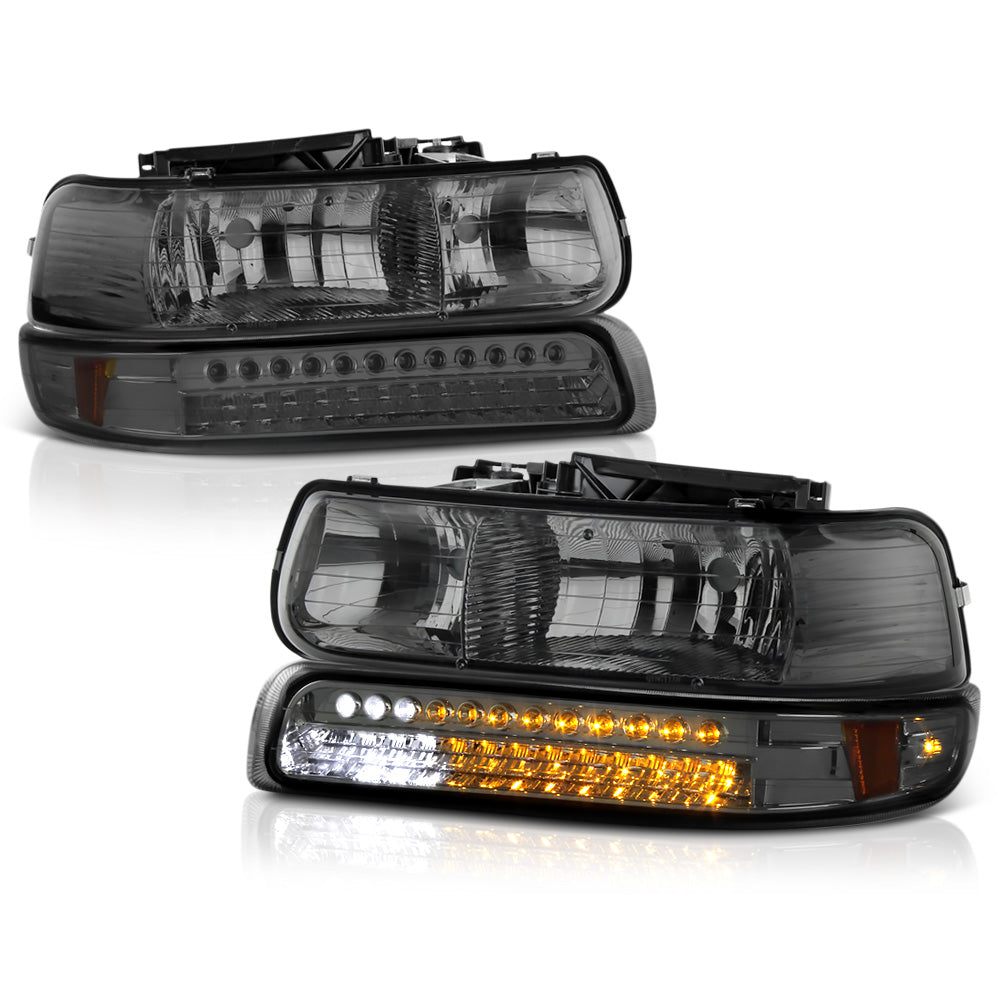 Phantom Smoke LED Headlights - Vipmotoz