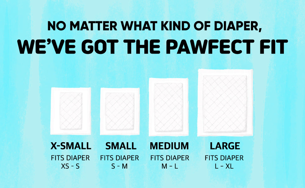 6. PawPang Dog diaper booster pads-Pawfect Fit