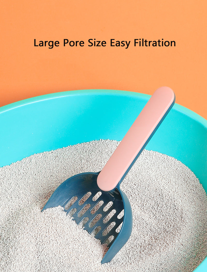 Cat Litter Scoop with Base - Large pore size easy filtration