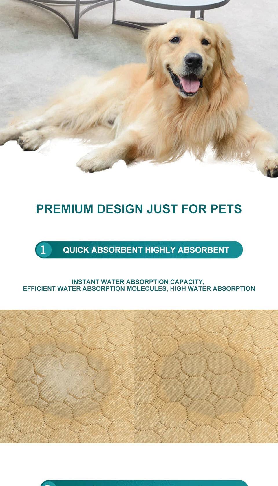 Dog washable Training pee pad.- Premium design just for pets