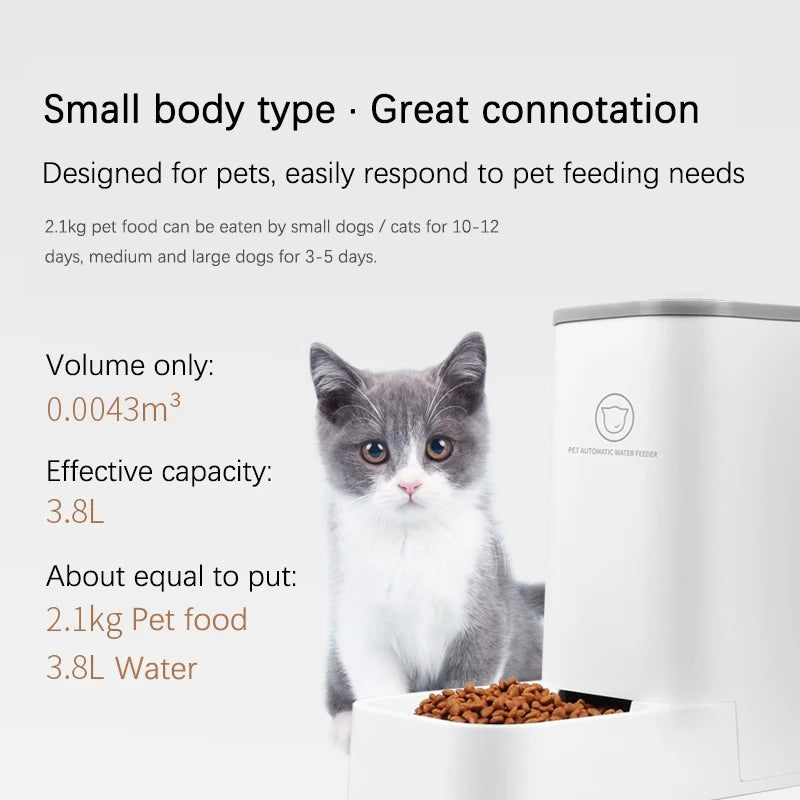 Pet Automatic Feeders Dogs Cats Water Dispenser Fountain Bottle - Detail 1