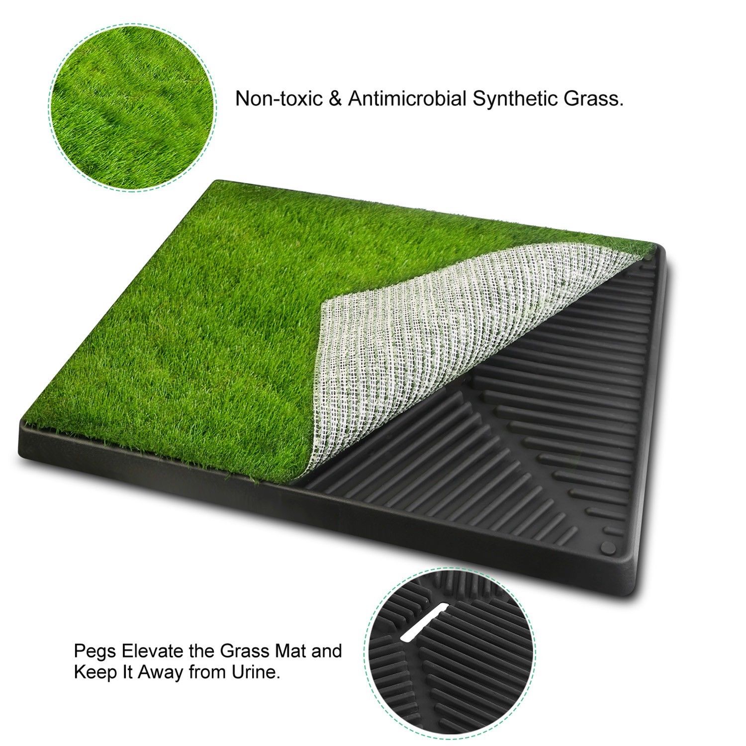 Pet Toilet Trainer Grass Mat for Puppy Potty Training - Non Toxic