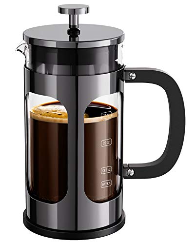 Large French Press Coffee Maker - 50oz Press, L 50 oz, Black