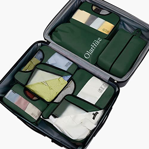 6Set Compression Packing Cube for Travel Waterproof Luggage Organizer Sky  Blue - Sky Blue