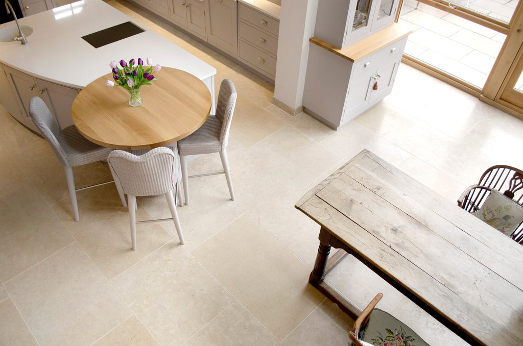 Dijon Brushed Limestone Floor Tiles