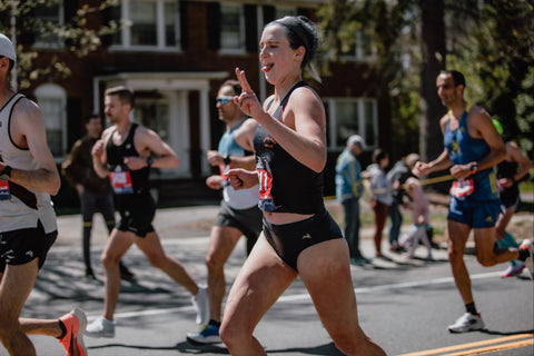 Ally running a marathon