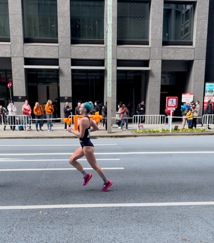 Ally running during a marathon