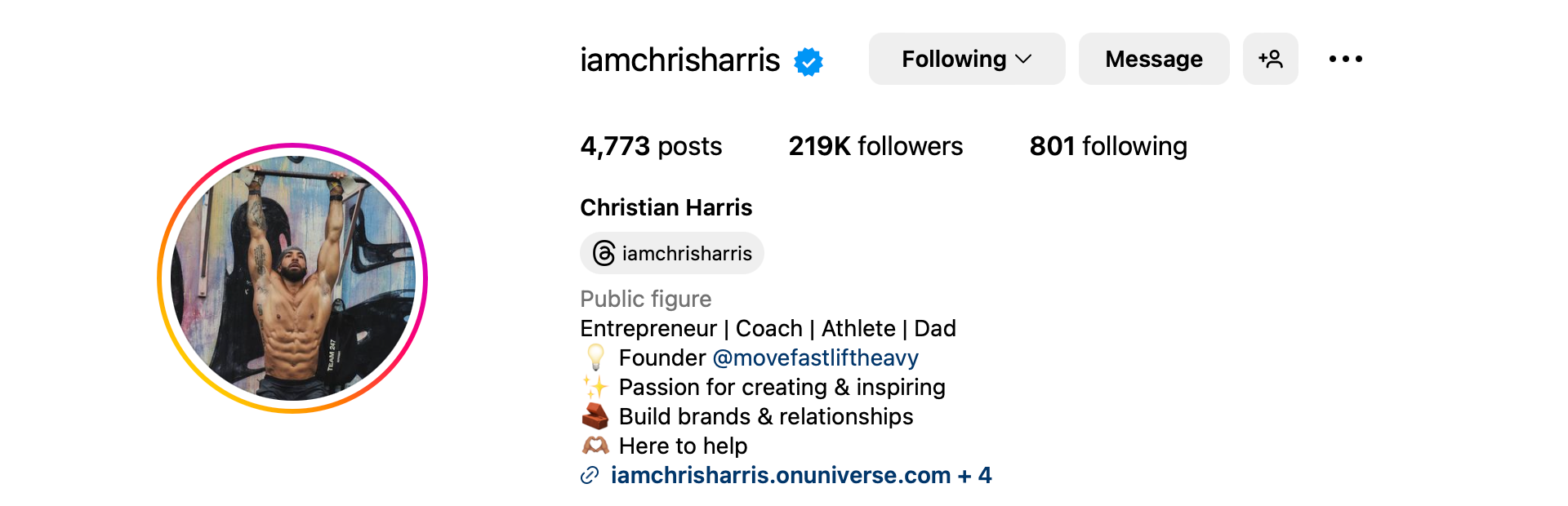 Chris Harris Instagram