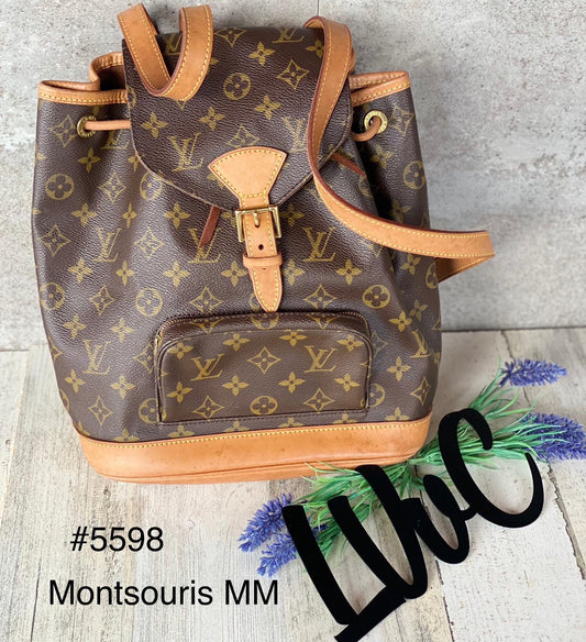 Preloved Authentic Montsouris MM Backpack – lvvintagecloset