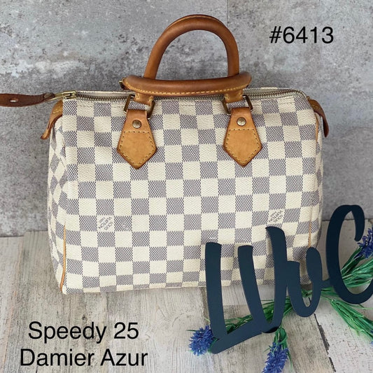 Preloved Louis Vuitton Damier Azur Speedy 30 Bag DU0087 020323 –  KimmieBBags LLC