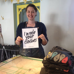 #fashionrevolution #whomademyclothes #imadeyourclothes #workshopandflock #madeincanada