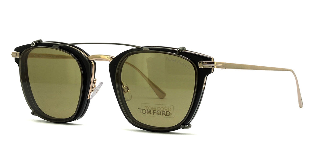 Tom Ford TF5496 Clip-On Square Glasses | Maverick & Wolf