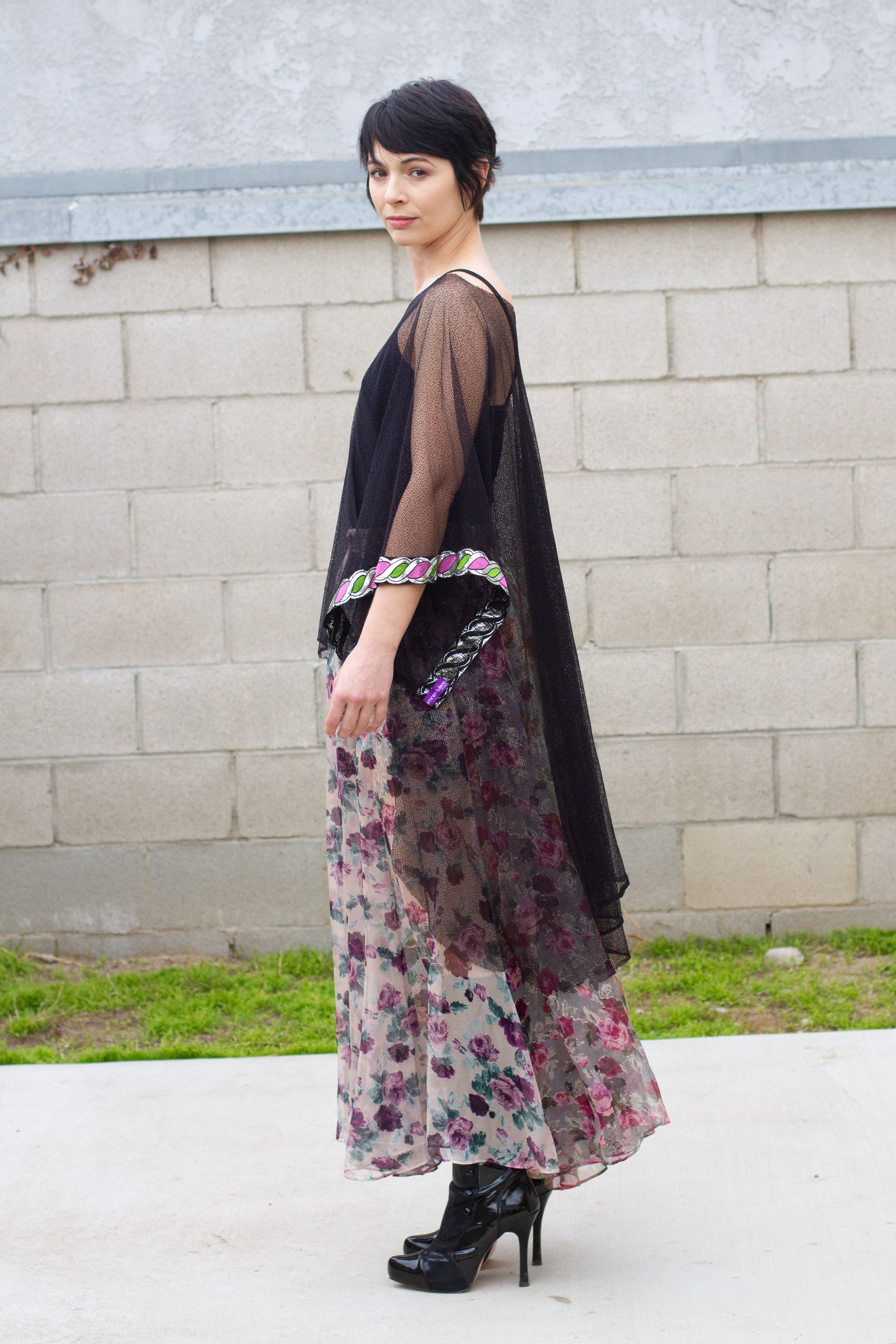 boho maxi skirt outfit