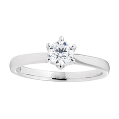 Flawless Cut Platinum Diamond Ring