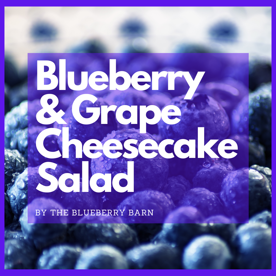 recipe for blueberry & grape cheesecake salad