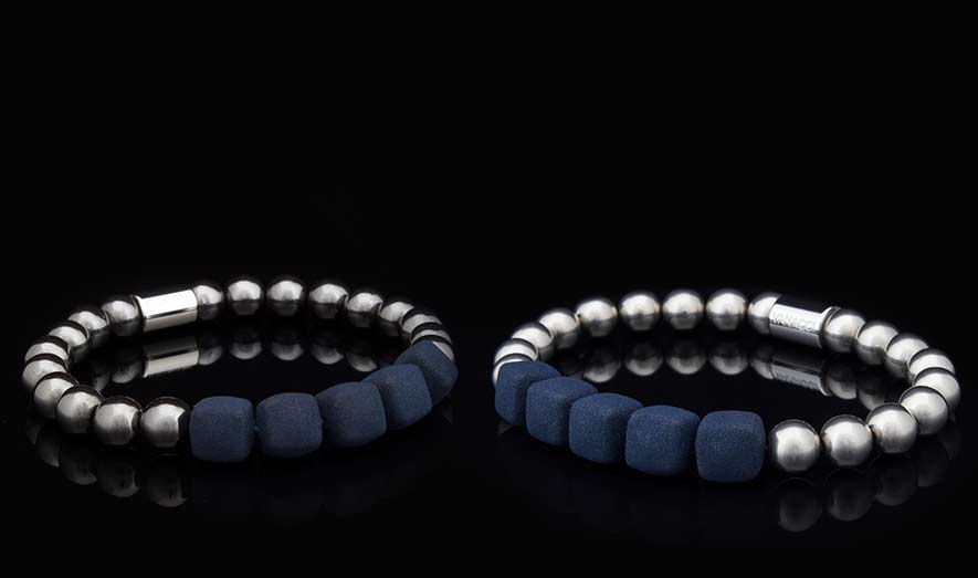 Geo Bracelets Titanium and Hematite