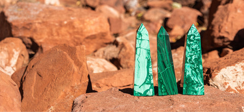 Malachite Crystals in Sedona Arizona