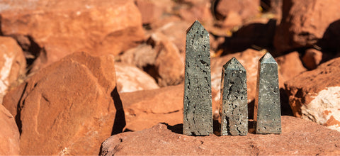 Pyrite Crystal Points in Sedona Arizona