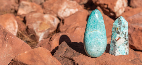 amazonite crystals in Sedona Arizona