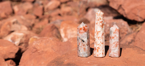 sunstone crystal points in Sedona arizona
