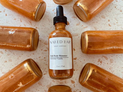 gold body oil