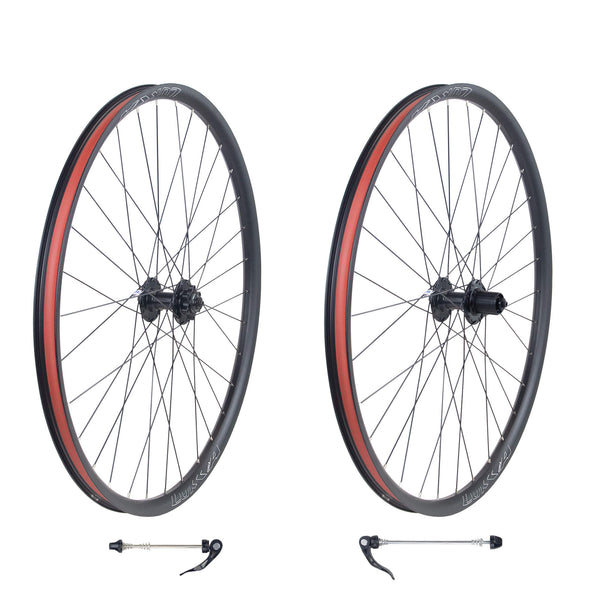 Hycline red rim bicycle wheelset