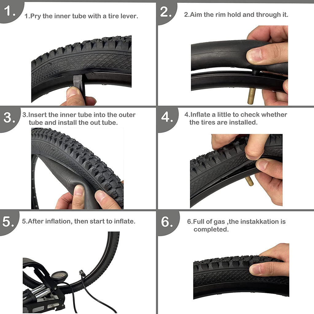 Hycline Bike Inner Tubes Installation - How to install bike tubes?