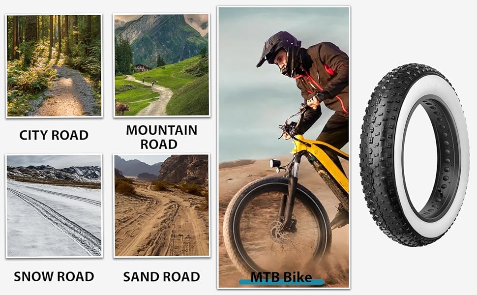 What terrains that suitable for fat bike tire - Hycline bike tire