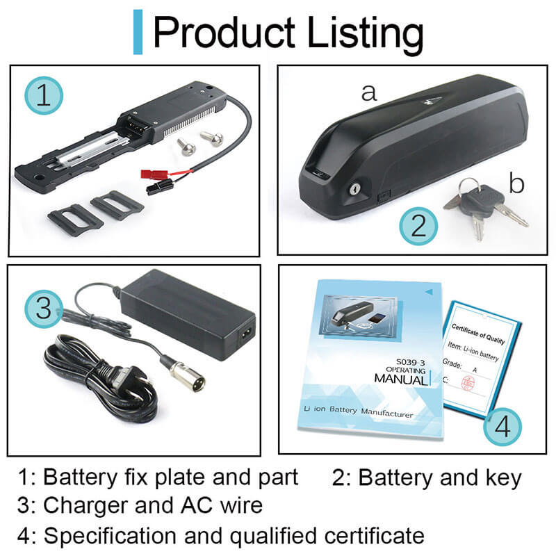 electric bike conversion battery kit package