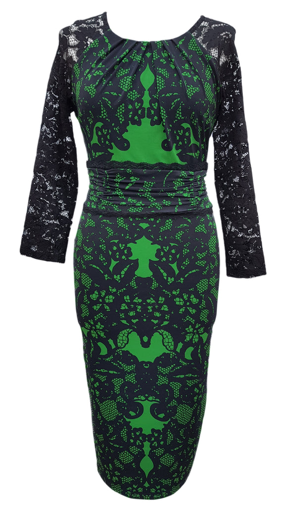 phase eight green lace dress