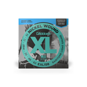 D'Addario XL Nickel Wound Baritone Guitar Strings - Circle Strings Guitar Shop