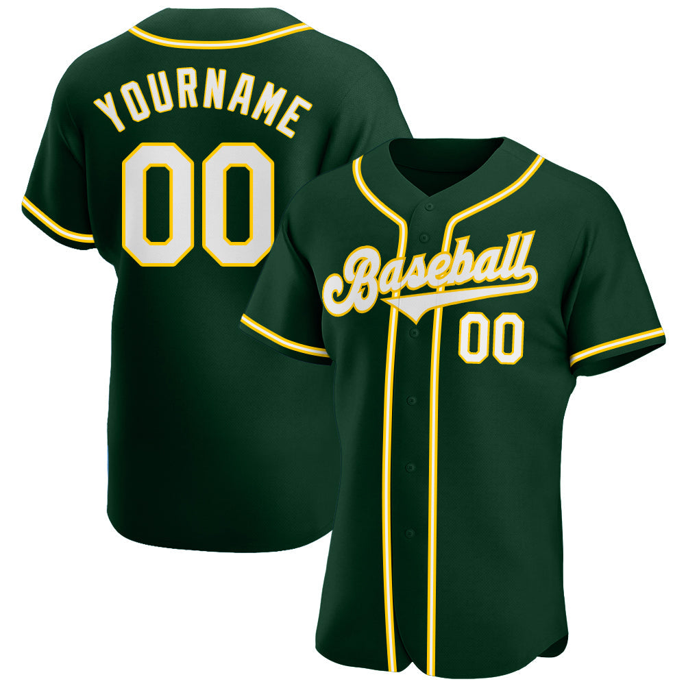 Custom Gray Green-Gold Authentic Drift Fashion Baseball Jersey Discount