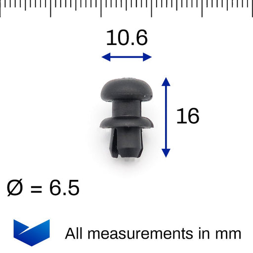 Clips pression pour plage Arrière Nissan Juke 79916-1ka2a