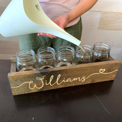 Fill jars with water