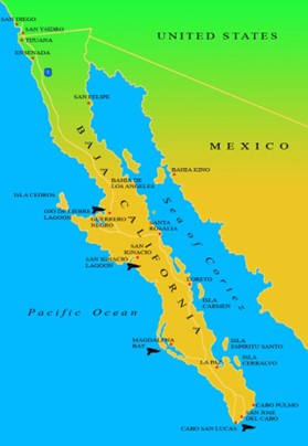 Baja California, Mexico and the Sea of Cortez