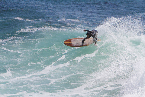 Tyler Fox surfing a Ventana surfboard