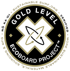 ECOBOARD Gold Level Verified by SustainableSurf.org
