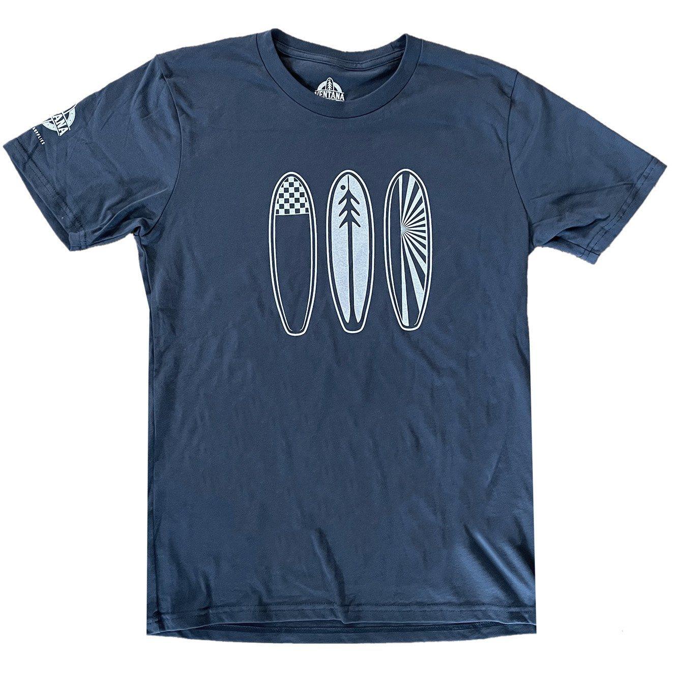 Ventana Surfboards Organic Three Board T-Shirt | Ventana Surfboards ...