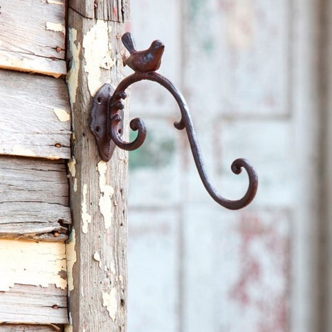 Cast Iron Scroll Bird Feeder Hook