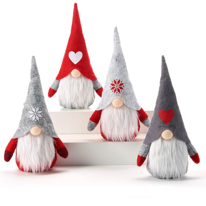 Download Holiday Gnomes With Led Nose 9 Gnome Set Xmas Decor The Birdhouse Chick