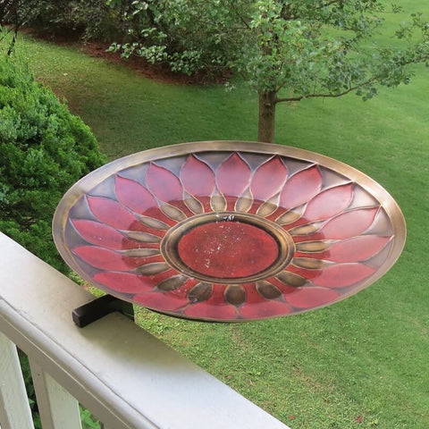 Glass, Ceramic and Solar Hanging Bird Baths