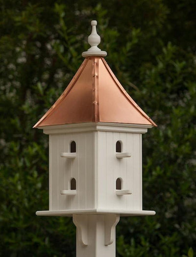 Copper Roof Birdhouse-Vinyl/PVC with 8 Nest w/ Perches - The Birdhouse ...