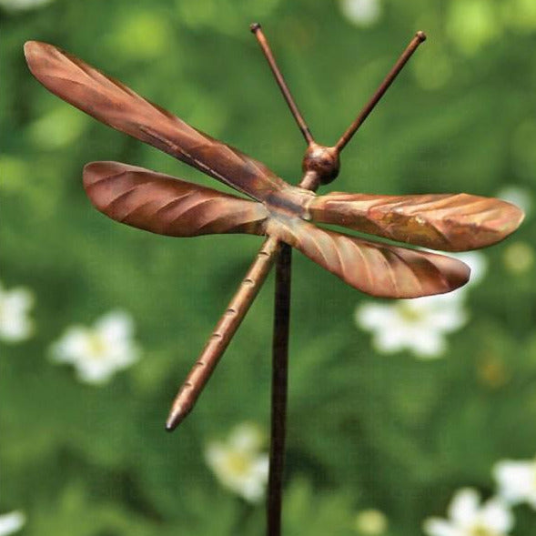 Dragonfly Garden Stakes Copper Dragonfly Stake Unique Garden