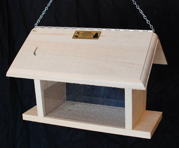Wooden Bluebird Feeder-Hang or Post-Mount – The Birdhouse 