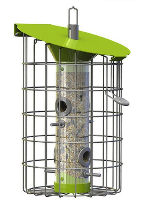 Nuttery Tall Seed Feeder Squirrel Proof Feeders Caged Bird