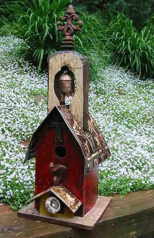 Church Birdhouses Rustic Birdhouse Vintage Barn Wood ...