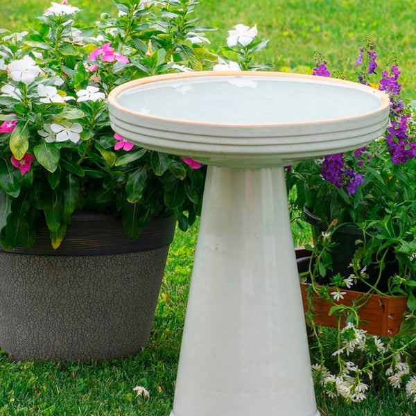 Simple Elegance Bird Bath Tall Bird Bath Ceramic BirdBath The