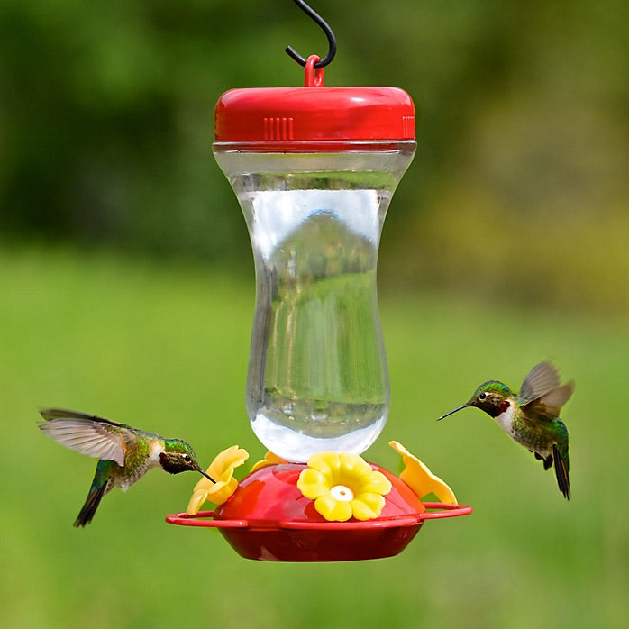 glass hummingbird feeders