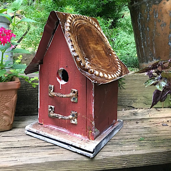 Barn Wood &amp; Tin Birdhouses Rustic Birdhouse Unique ...